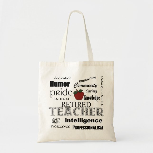 Bolso De Tela Profesor jubilado Apple (Frente)