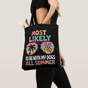 Bolso De Tela Profesor Más Propenso a Estar con Mis Perros Todo 