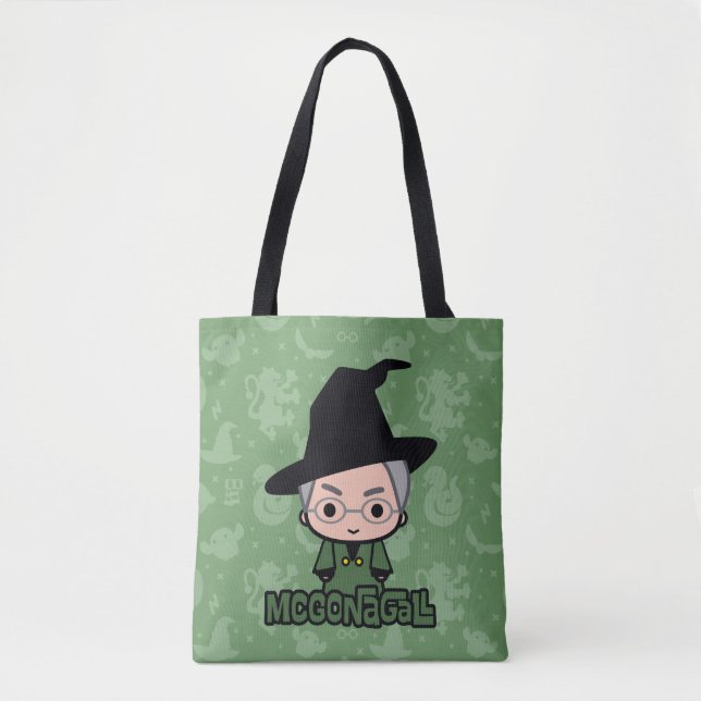 Bolso De Tela Profesor McGonagall Cartoon Character Art (Anverso)