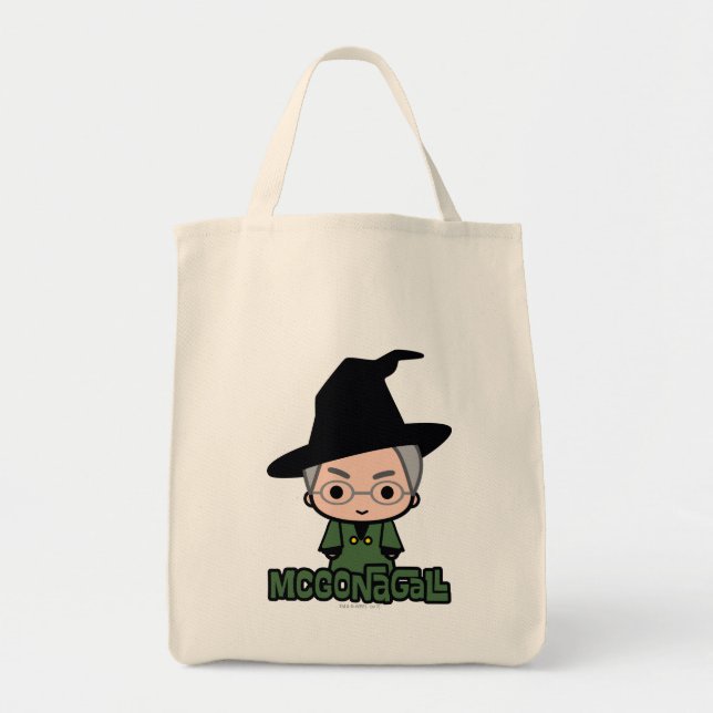 Bolso De Tela Profesor McGonagall Cartoon Character Art (Frente)