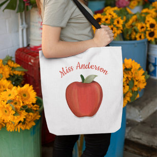 Bolso De Tela Profesor Minimalista y personalizado de la Apple R