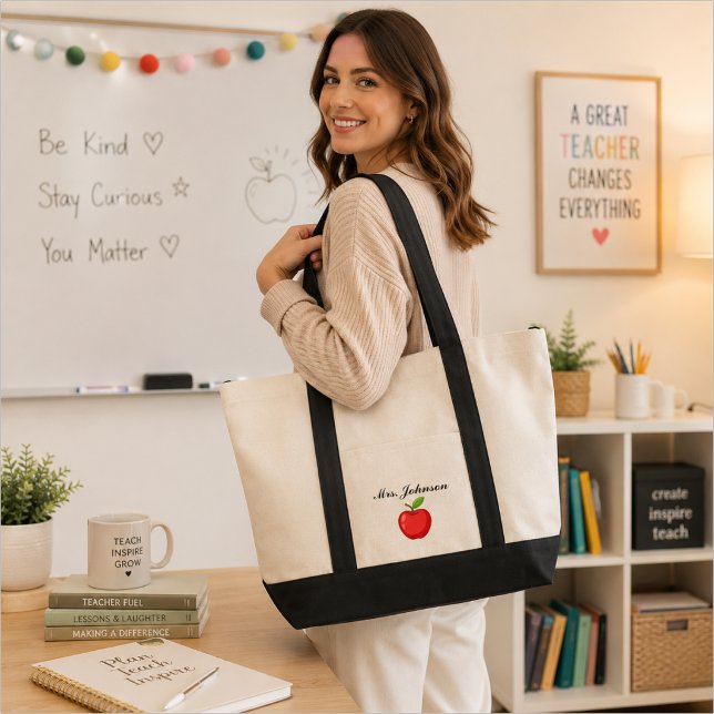 Bolso De Tela Profesor Personalizado  (Subido por el creador)