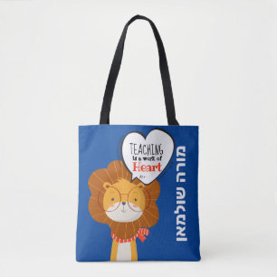 Bolso De Tela Profesor Personalizado Hebreo / Morah Gracias