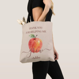 Bolso De Tela Profesora de Apple de color de agua - Gracias rega