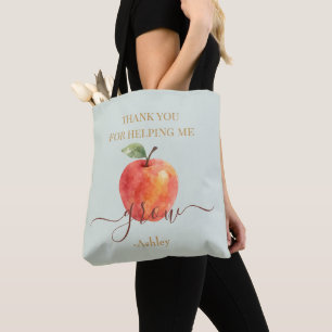 Bolso De Tela Profesora de Apple de color de agua - Gracias rega