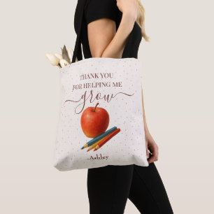Bolso De Tela Profesora de Apple de color de agua - Gracias rega
