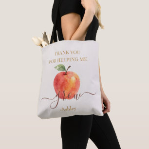 Bolso De Tela Profesora de Apple de color de agua - Gracias rega