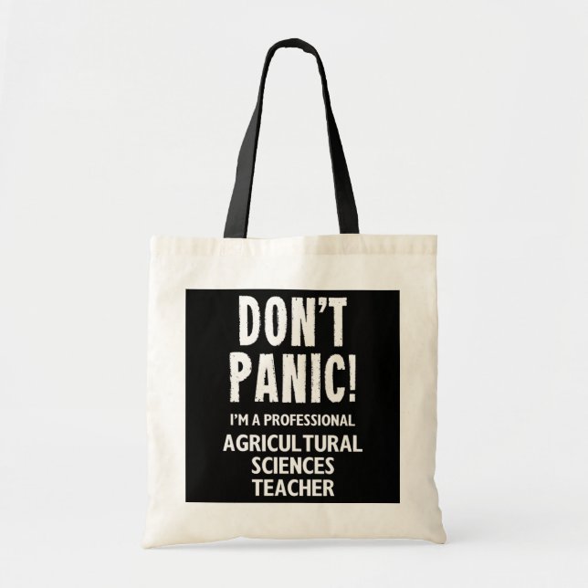 Bolso De Tela Profesora de Ciencias Agrícolas (Frente)