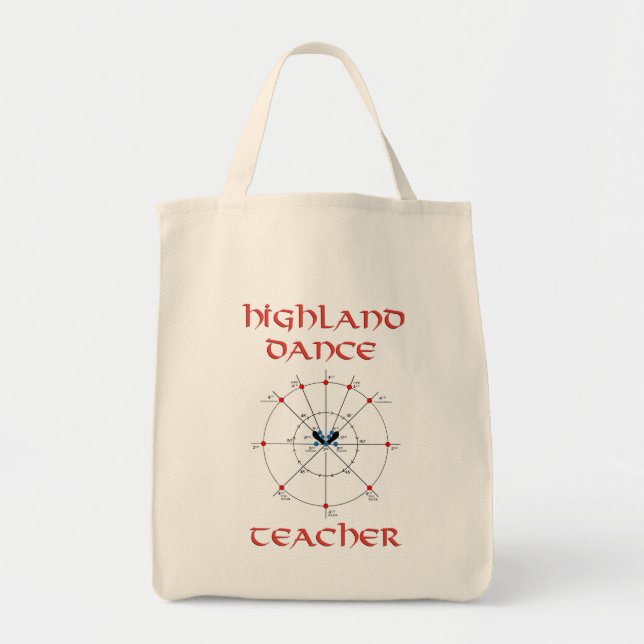 Bolso De Tela Profesora de danza escocesa de Highland (Frente)
