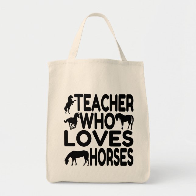 Bolso De Tela Profesora de Hípica Lover (Frente)