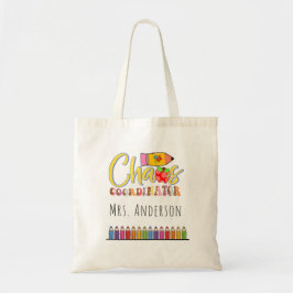 Bolso De Tela Profesora de jardín de infancia de lápices de arco
