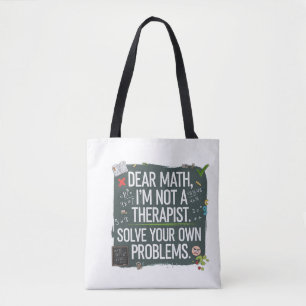 Bolso De Tela Profesora divertida de matemáticas - Querida matem