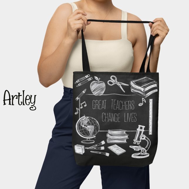 Bolso De Tela Profesora inspiradora de la Escuela Primaria Negra (Subido por el creador)