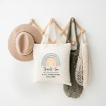 Bolso De Tela Profesora moderna de arco iris acuático gracias re<br><div class="desc">Profesora moderna de arcoiris acuarela gracias por hacerme brillar regalo. Eres mi profesor de héroe. No todos los héroes llevan gorras. Un regalo encantador y bonito.</div>