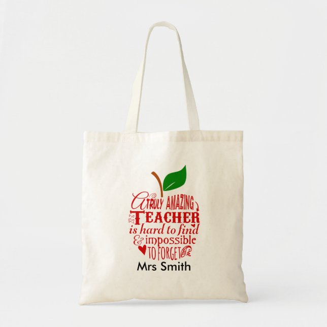 Bolso De Tela Profesora realmente asombrosa de guardería Gracias (Frente)