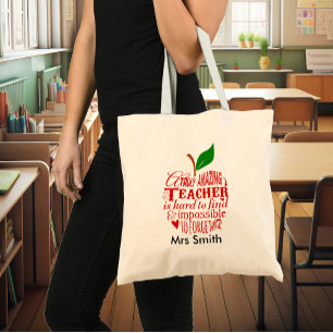 Bolso De Tela Profesora realmente asombrosa de guardería Gracias