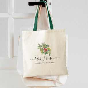 Bolso De Tela Profesores de acuarela y verde
