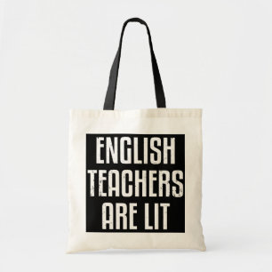 Bolso De Tela Profesores de inglés son literatura divertida