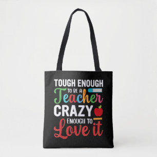 Bolso De Tela Profesores Locos Hombres Mujeres Divertidos Maestr