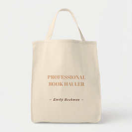 Bolso De Tela Professional Book Hauler Tote for Serious Readers