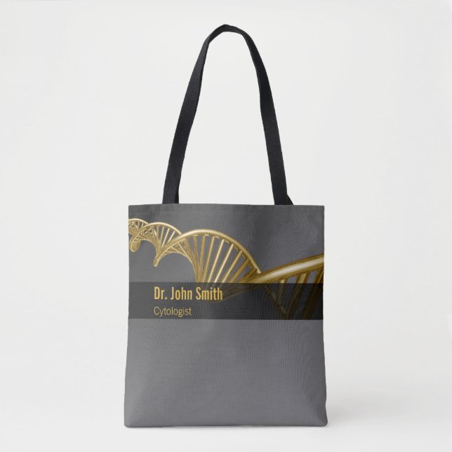 Bolso De Tela Professional Gold Luxury DNA Strand Medical (Anverso)