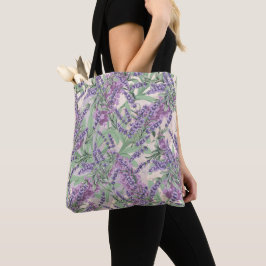 Bolso De Tela Profusión de lavanda Polvo de lavanda Floral rústi