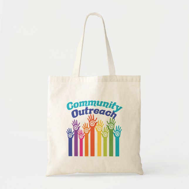 Bolso De Tela Programa de servicios de extensión comunitaria (Frente)