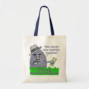 Bolso De Tela Programa divertido de la protección del huevo de