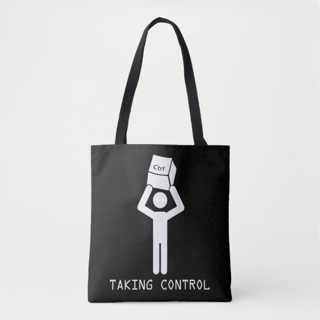 Bolso De Tela Programador de control de teclado con ciencia de c (Anverso)