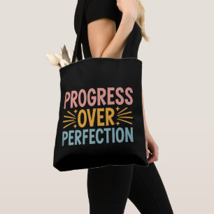 Bolso De Tela Progreso del Profesor sobre la Perfección Regreso