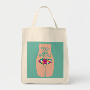 Bolso De Tela Prohibición de nuestros cuerpos Aqua