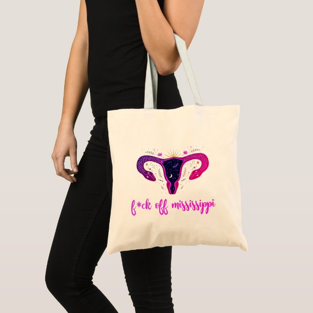 Bolso De Tela Prohibición del aborto en Mississippi Celestial Pr (Anverso (producto))