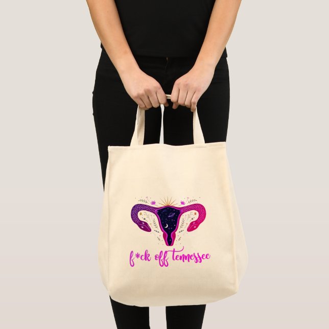 Bolso De Tela Prohibición del aborto en Tennessee Protesta Celes (Anverso (producto))