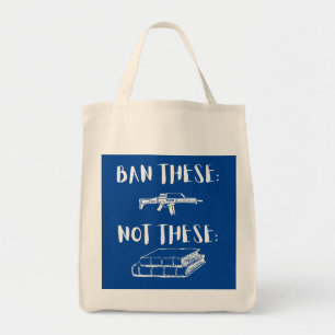 Bolso De Tela Prohibir los rifles de asalto no los libros