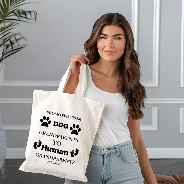 Bolso De Tela Promoción a la invitación de embarazo de los abuel (Subido por el creador)