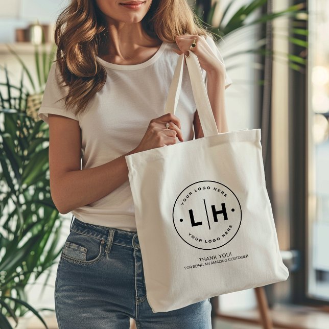 Bolso De Tela Promoción de logotipo comercial personalizado (Custom Logo Business Tote Bag by MINTIC DESIGN STUDIO)