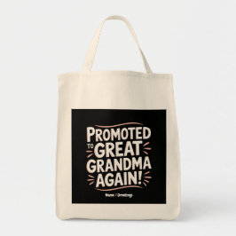 Bolso De Tela Promovido a la abuela otra vez regalo divertido de