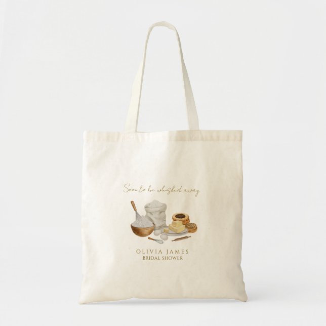 Bolso De Tela Pronto se le retirará la ducha de novia (Frente)
