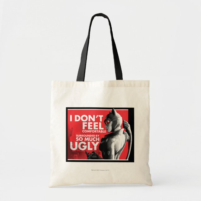 Bolso De Tela Propaganda de CA - Catwoman incómoda (Frente)