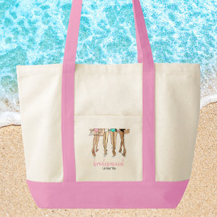 Bolso De Tela Propuesta de Dama de Honor en la Playa Favor de De