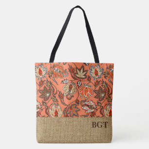 Bolso De Tela Protea Batik Hawaiian Tropical Monogram Beach Bag