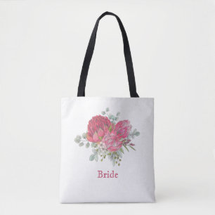 Bolso De Tela Protea Flowers Bridal