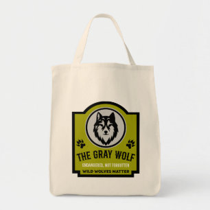 Bolso De Tela Protección de la vida silvestre de nuestros lobos