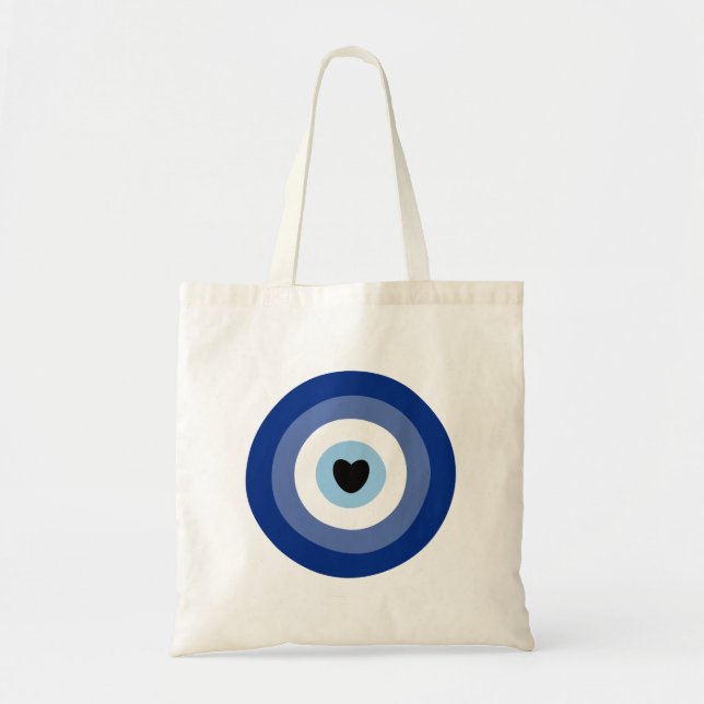 Bolso De Tela Protección de símbolos de ojos malvados (Frente)