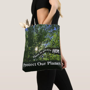 Bolso De Tela Protege Nuestro Planeta Ve Verde Siempre Hay Esper