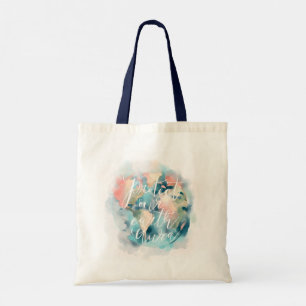 Bolso De Tela Proteger nuestra acuarela del Aura de la Tierra Sa