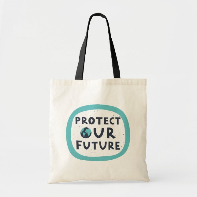 Bolso De Tela Proteger nuestro futuro (Frente)