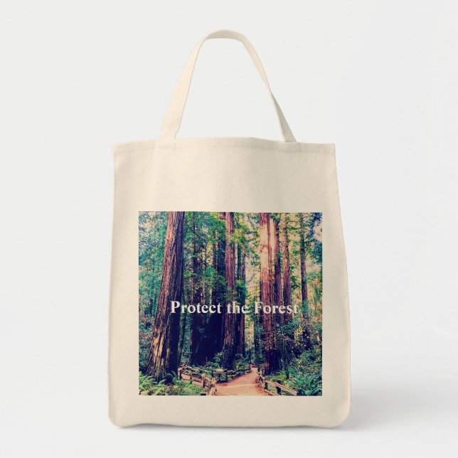 Bolso De Tela Proteja el bosque (Frente)
