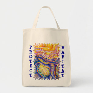 Bolso De Tela Proteja el hábitat orgánico
