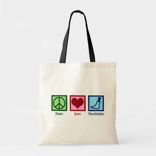 Bolso De Tela Prótesis de amor por la paz (Frente)